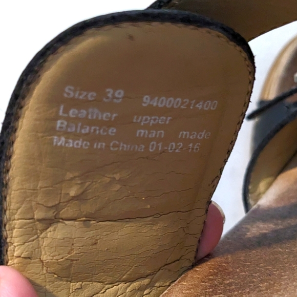 Dansko black leather sandals size 39 - Picture 6 of 6